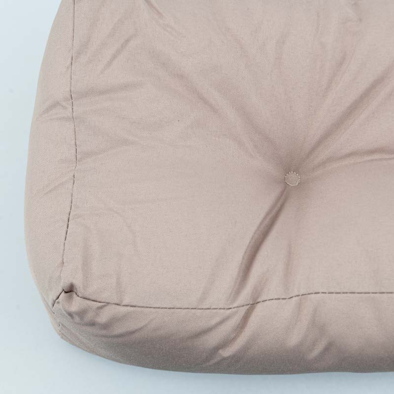 Canapé de jardin accoudoir et coussin blanc bois massif de pin - Canapé